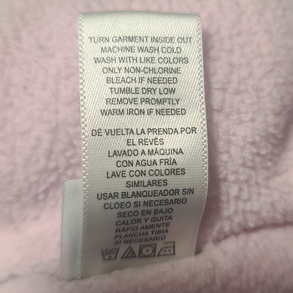 Girls 2T Fleece Lined Pastel Puffer Coat With Hood Pink - Picture 7 of 7